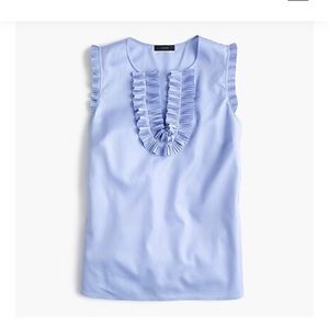 J Crew Cotton Pique sleeveless blouse. Size 6